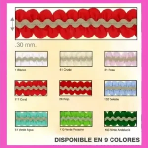 Entredós pétalo ondulina ancho30mm