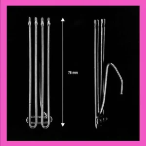 Gancho cortina frente largo 78mm