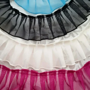 Plisado1 organza rematado a cordón