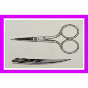 Tijera bordar punta curva