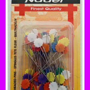 alfileres cabeza flor