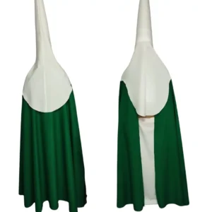 Capa de Nazareno confeccionada en sarga, color verde