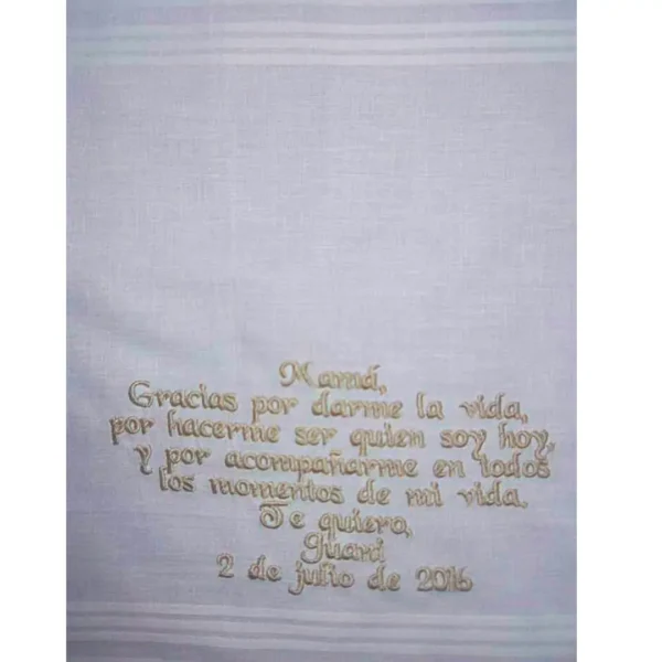 Pañuelo de algodón bordado