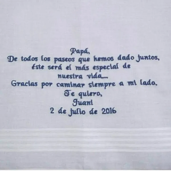 Pañuelo de algodón bordado
