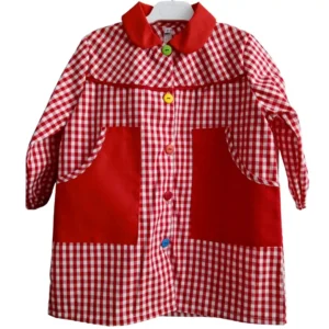 Babi o bata escolar color rojo